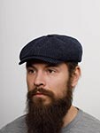 Кепка STETSON арт. 6840703 HATTERAS WOOLEN STRIPE (синий)